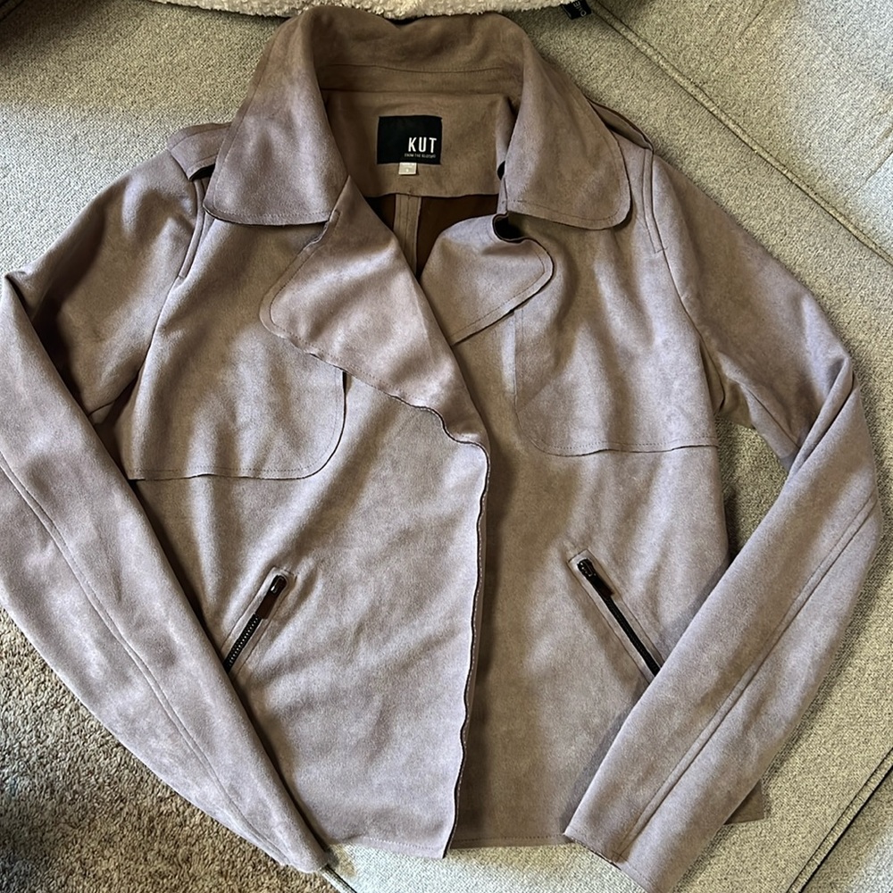 KUT from the Kloth suede jacket